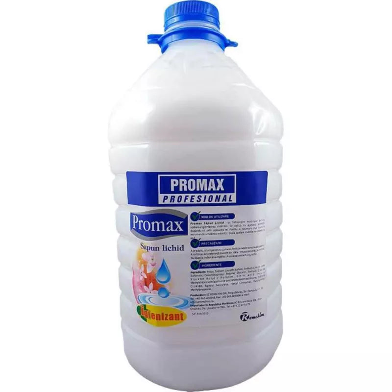 Promax sapun lichid igienizant cu glicerina alb 5000 ml pet