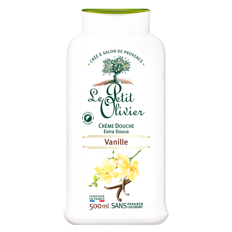 LE PETIT OLIVIER Gel de dus crema vanilie, 500ml