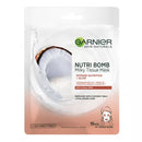 Masca servetel cu lapte de cocos si acid hialuronic Nutri Bomb Skin Naturals, 28 g, Garnier