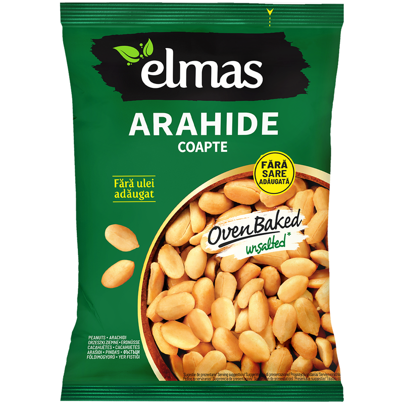 Elmas Arahide DECOJITE coapte fara sare 300g