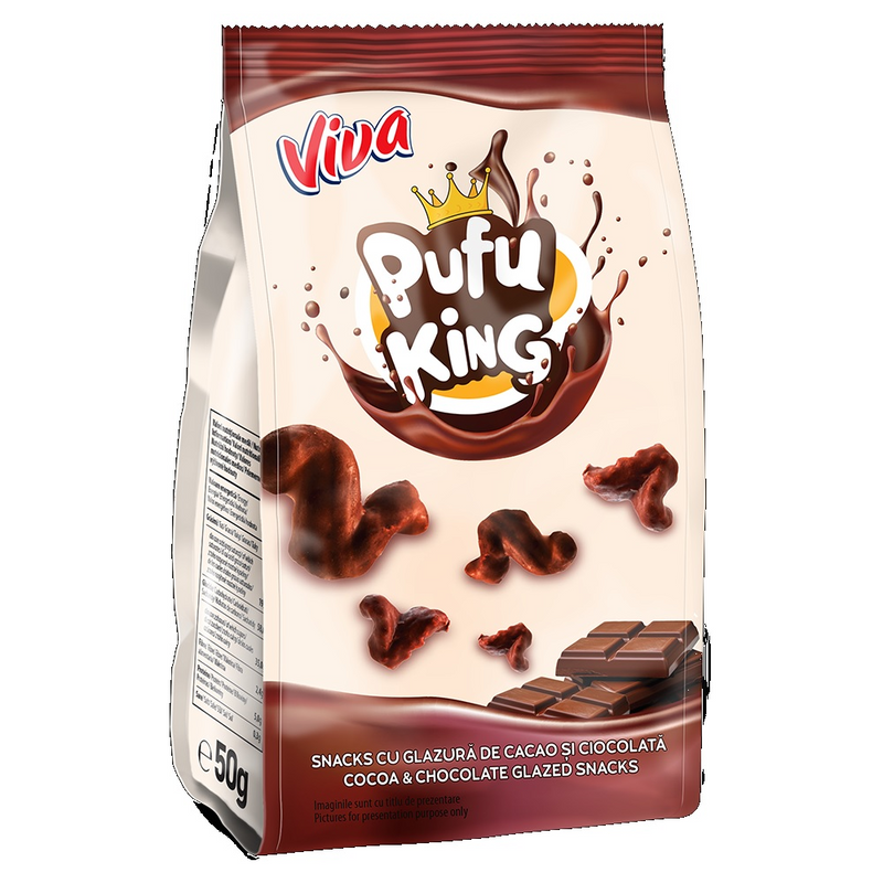 Viva pufu king glazurati cacao 85 gr