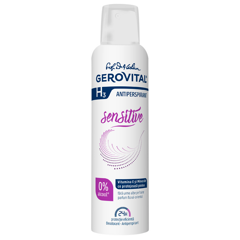 Deodorant Antiperspirant Gerovital H3 - Sensitive 150ml