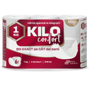 KILO Confort hartie igienica - 6 role - 3 straturi - 918 foi/pachet - 1kg