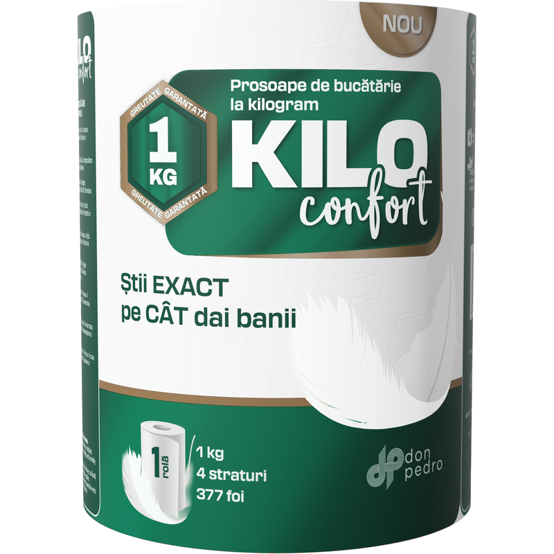 KILO Confort Prosop monorola 4 straturi - 377 foi-1kg