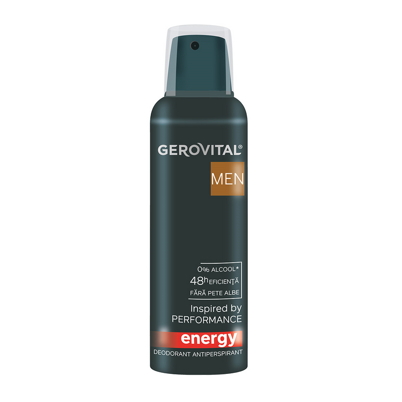 Gerovital men deodorant antiperspirant energy 150 ml