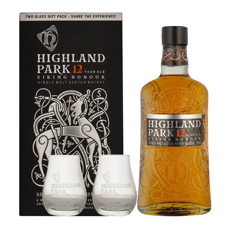 Highland park 0.7l 40% 12 yo + 2 pahare SGR