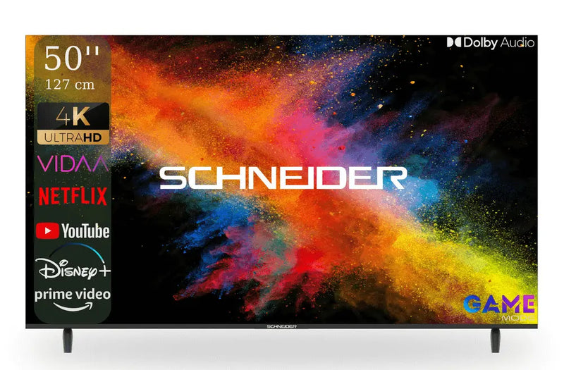 TV LED SCHNEIDER 50" SC691K UHD4K SMART VIDAA BORDERLESS