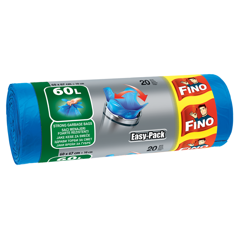 Fino saci menajeri Easy Pack 60l, 20 buc