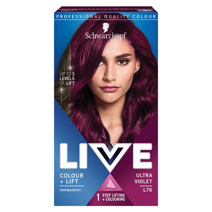 Vopsea permanenta Schwartzkopf LIVE +Lift L76 Ultra Violet, 142.5 ml