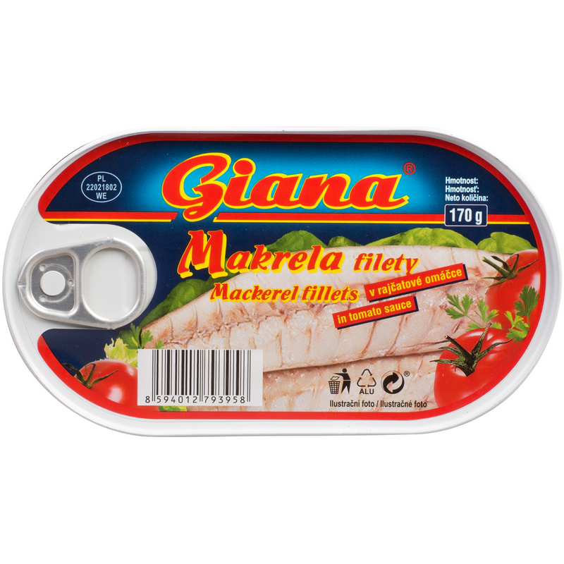 Giana Macrou file in sos tomat, 170g