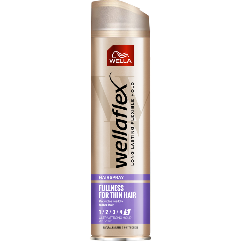 Wellaflex hairspray fullness 5-ultra strong fixare, 250ml