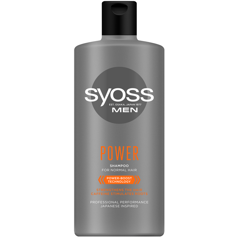 Sampon pentru barbati Syoss Men Power, pentru par normal, 440ML