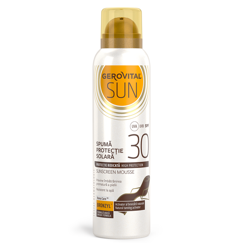 Gerovital spuma protectie solara SPF 30 Sun, 150 ml