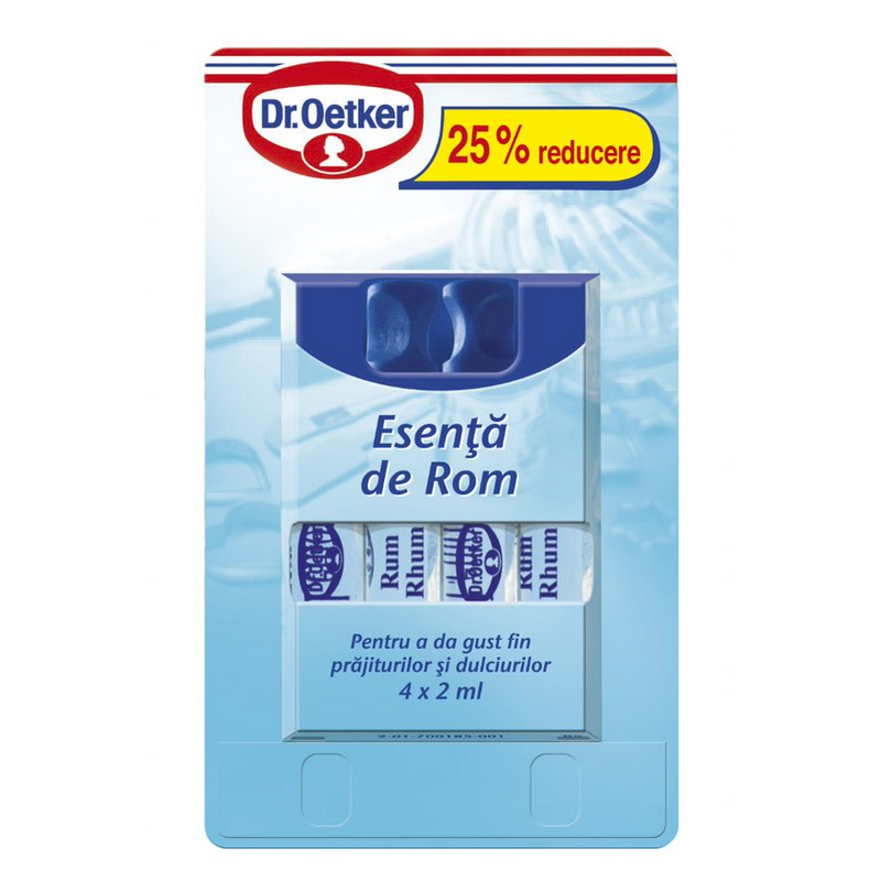 Dr. Oetker esenta rom, blister 3+1 fiole