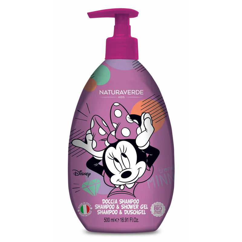 Naturaverde Minnie Sampon si gel de dus cu aroma de capsuni, 500ml