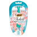 Bic Miss Soleil Aparat de ras pentru femei Sensitive Special Aqua, 3 bucati